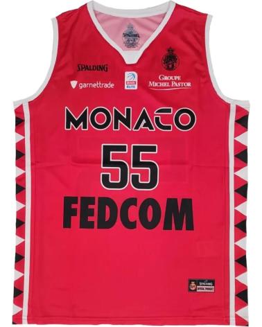 SPALDING MAILLOT DE BASKETBALL AS MONACO MIKE JAMES NOIR 1