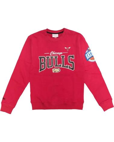 MITCHELL & NESS SWEAT-SHIRT CHICAGO BULLS NBA THERE AND BACK ROUGE 1