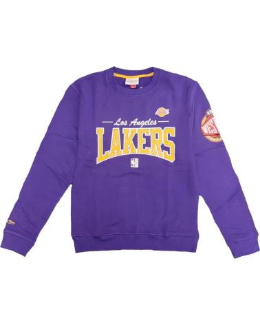 SWEAT-SHIRT MITCHELL & NESS LOS ANGELES LAKERS NBA 'THERE AND BACK' VIOLET 1