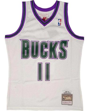 MITCHELL & NESS MAILLOT SWINGMAN RAFER ALSTON MILWAUKEE BUCKS SAISON 1999-00 BLANC 1