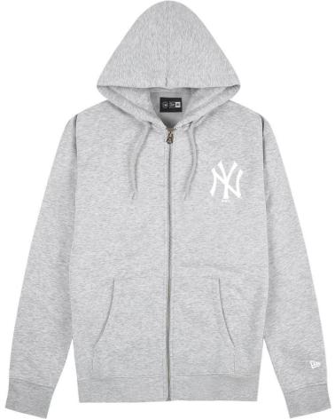NEW ERA SWEAT ZIPPÉ NEW YORK YANKEES LEAGUE ESSENTIAL MLB GRIS 1