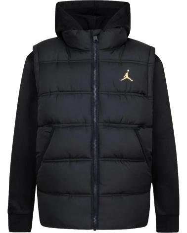 GIACCA JORDAN JB PUFFER JUNIOR NERA CON CAPPUCCIO