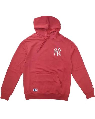FELPA CON CAPPUCCIO OVERSIZED NEW ERA NEW YORK YANKEES LEAGUE ESSENTIAL ROSSA 1