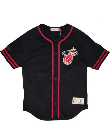 MITCHELL & NESS MIAMI HEAT NBA FASHION COTTON BEISBOLERA 1