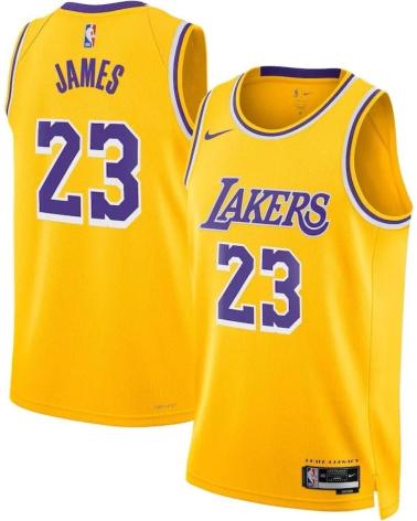 MAGLIA DA BASKET NIKE LEBRON JAMES LAKERS ICON EDITION 2024 SWINGMAN JUNIOR