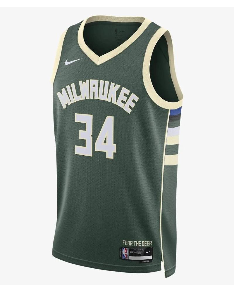 MAILLOT NIKE MILWAUKEE BUCKS GIANNIS ANTETOKOUNMPO ICON EDITION 1
