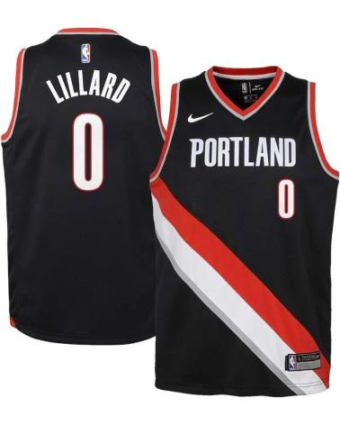 MAGLIA DA BASKET NIKE DAMIAN LILLARD PORTLAND TRAIL BLAZERS ICON EDITION NERA