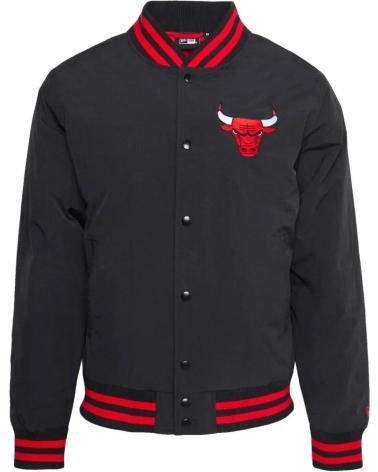 VESTE BOMBER NEW ERA CHICAGO BULLS NBA TEAM SCRIPT NOIRE 1