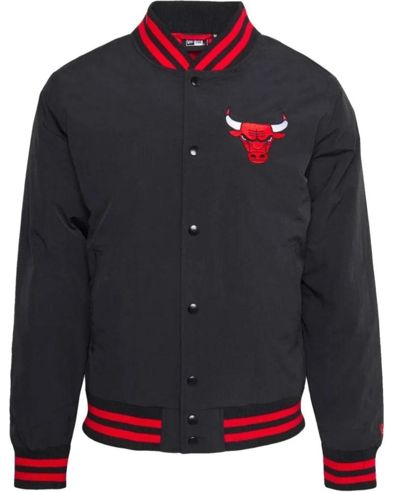 VESTE BOMBER NEW ERA CHICAGO BULLS NBA TEAM SCRIPT NOIRE 1