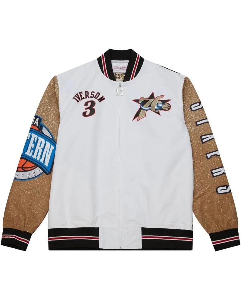 MITCHELL & NESS GIACCA NBA PHILADELPHIA 76ERS PLAYER BURST WARM UP 1
