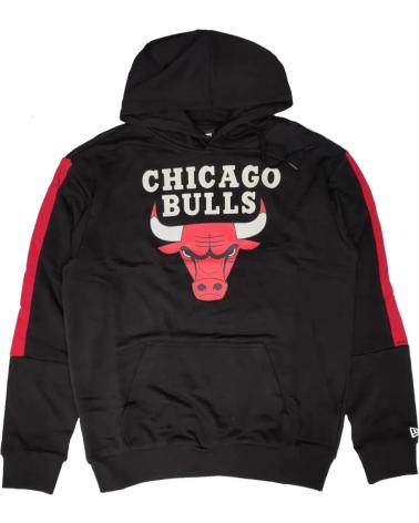 NEW ERA SUDADERA CHICAGO BULLS NBA COLOR BLOCK OVERSIZED DE EN NEGRO 1