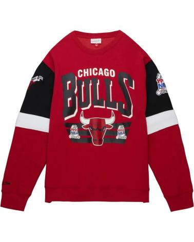MITCHELL  NESS SUDADERA CHICAGO BULLS NBA ALL OVER CREW 3 0 MITCHELL AND NE 1