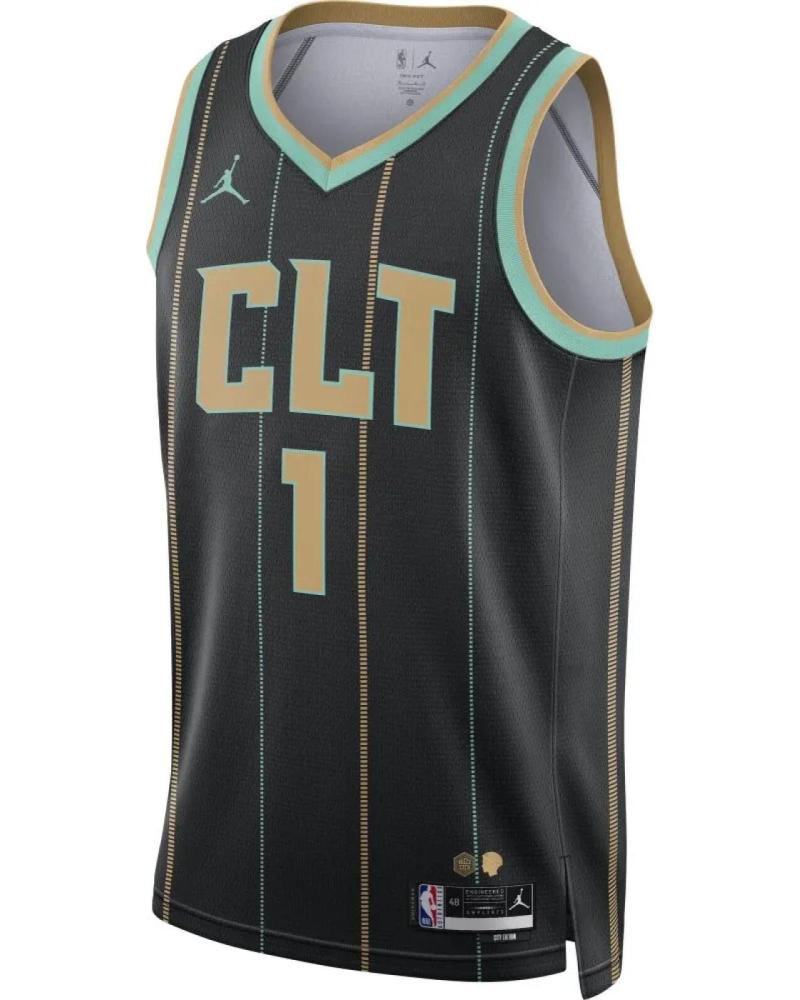 MAGLIA DA BASKET NIKE LAMELO BALL CHARLOTTE HORNETS SWINGMAN JORDAN CITY EDITION 1