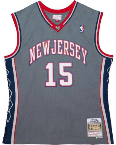 ALTERNATE SWINGMAN NBA NEW JERSEY NETS VINCE CARTER #15 MITCHELL & NESS JERSEY 1