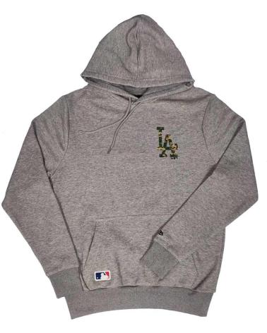 FELPA CON CAPPUCCIO NEW ERA LOS ANGELES DODGERS MLB SEASONAL CAMO INFILL GRIGIO 1