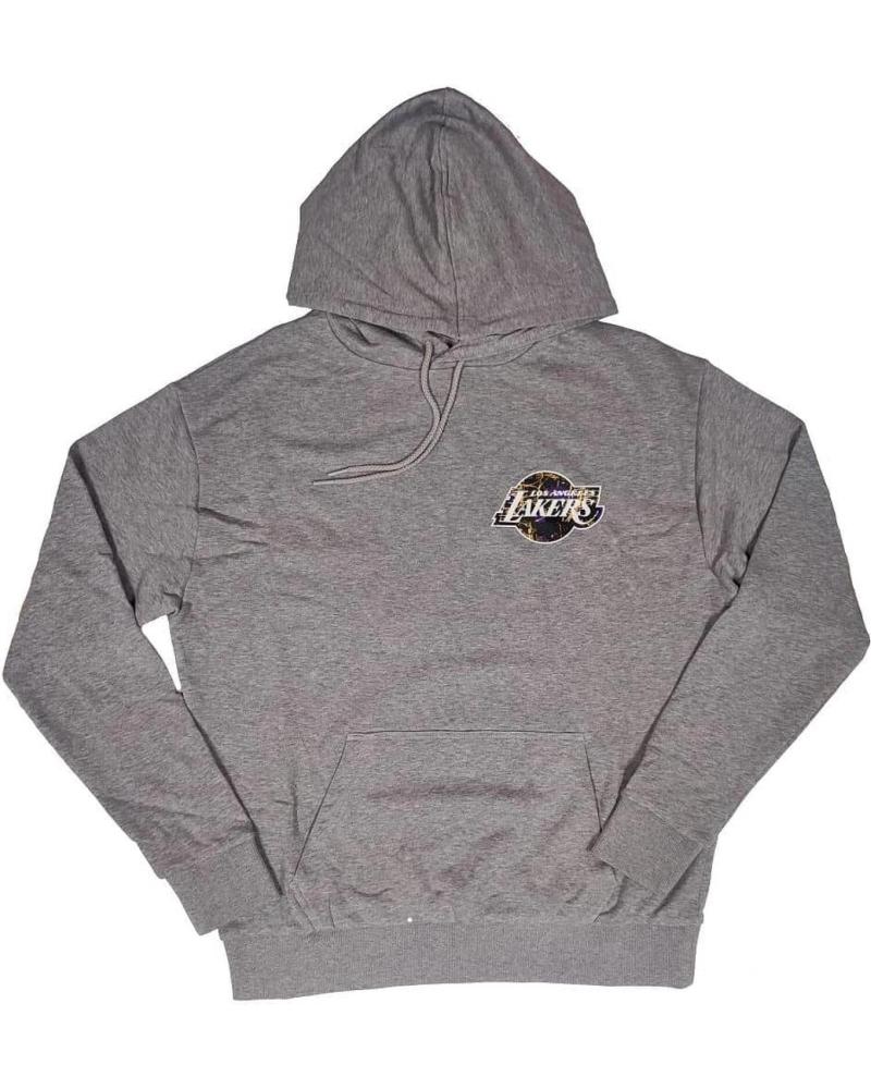 FELPA CON CAPPUCCIO NEW ERA LOS ANGELES LAKERS INFILL TEAM LOGO GRIGIO 1