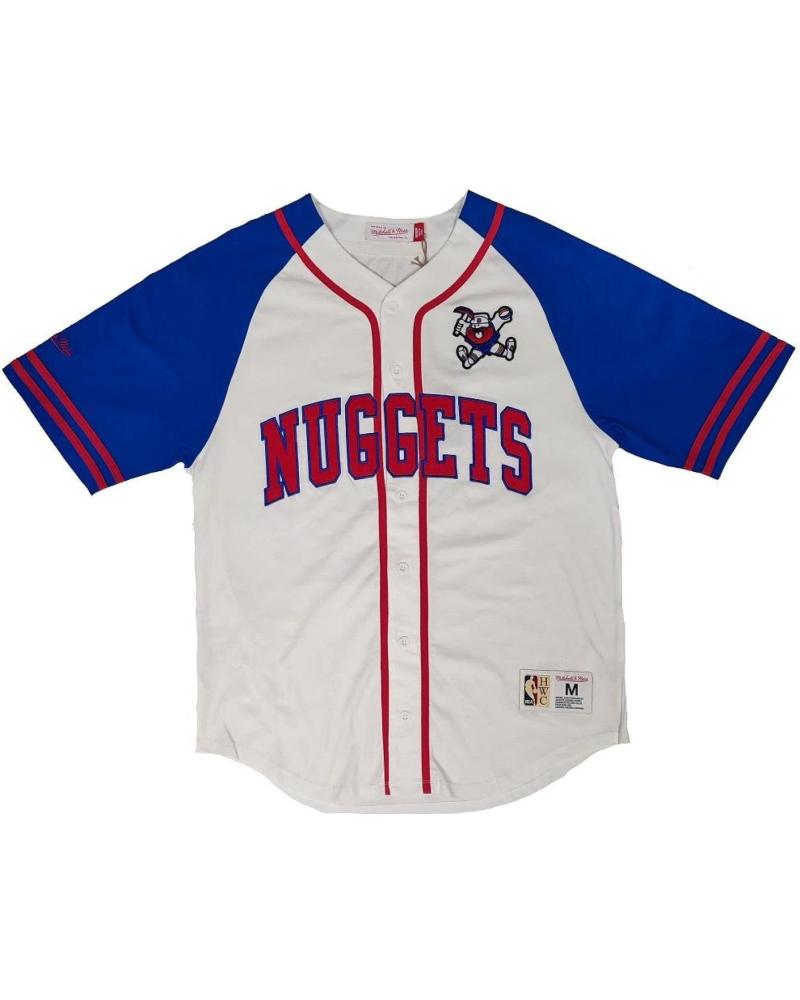 MAGLIA DA BASEBALL MITCHELL & NESS DENVER NUGGETS NBA PRACTICE DAY 1