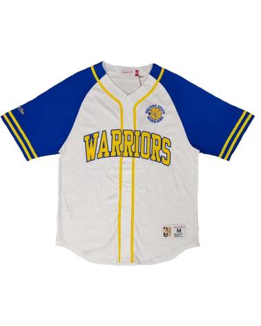 MAGLIA DA BASEBALL MITCHELL & NESS GOLDEN STATE WARRIORS NBA PRACTICE DAY 1