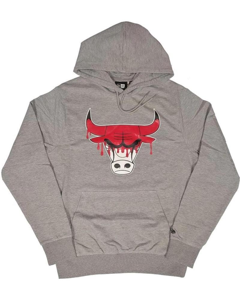 NEW ERA CHICAGO BULLS NBA DRIP LOGO HOODIE GREY 1