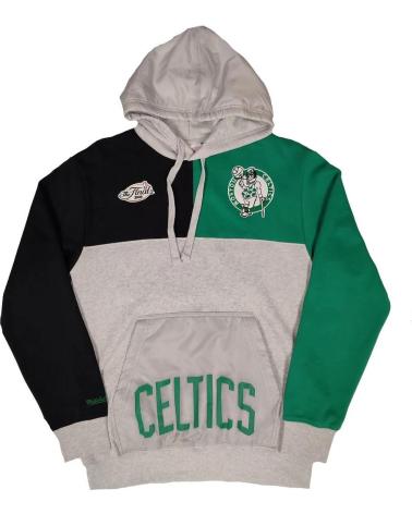 MITCHELL & NESS BOSTON CELTICS NBA TIE BREAKER FLEECE HOODY 1