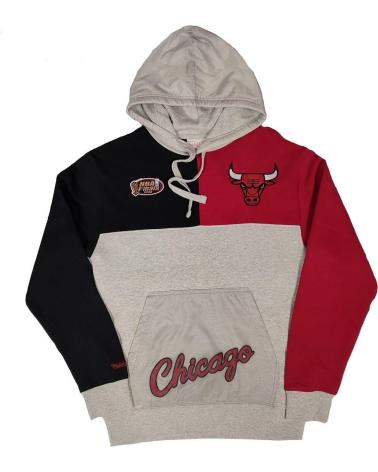 MITCHELL & NESS CHICAGO BULLS NBA TIE BREAKER FLEECE HOODY 1
