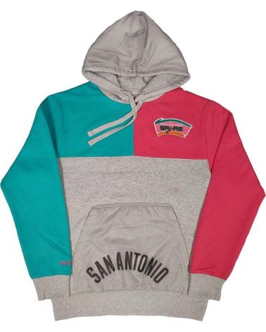 MITCHELL & NESS NBA SAN ANTONIO SPURS TIE BREAKER FLEECE HOODY 1