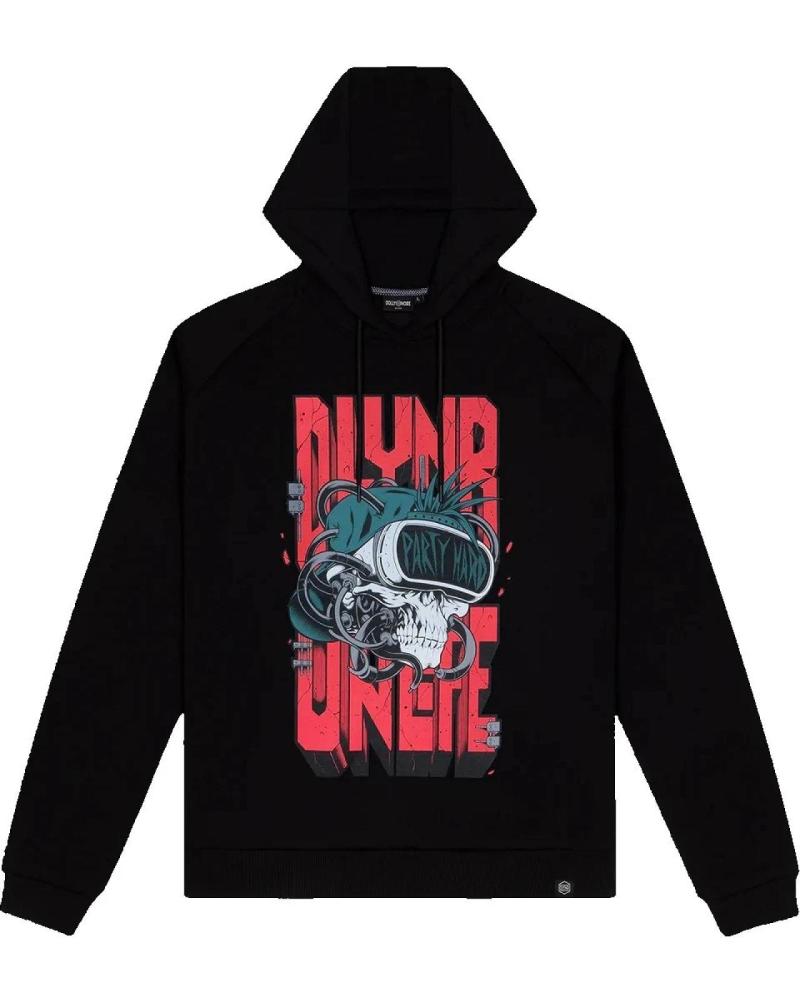 DOLLYNOIRE FELPA CON CAPPUCCIO DLYNR PARTY HARD SKULL NERA 1