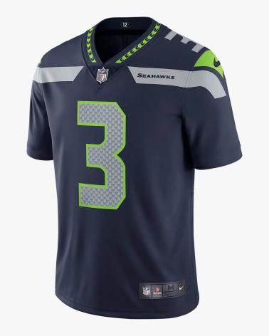 NIKE CAMISOLA FUTEBOL AMERICANO RUSSELL WILSON SEATTLE SEAHAWKS NFL GAME 1