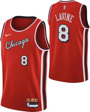 NIKE MAGLIA ZACH LAVINE #8 CHICAGO BULLS CITY EDITION MIXTAPE SWINGMAN