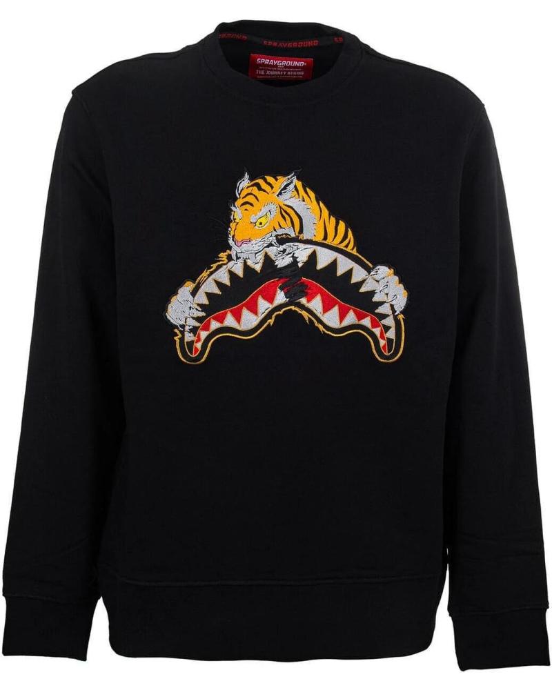 FELPA SPRAYGROUND TIGER BLACK GIROCOLLO 1