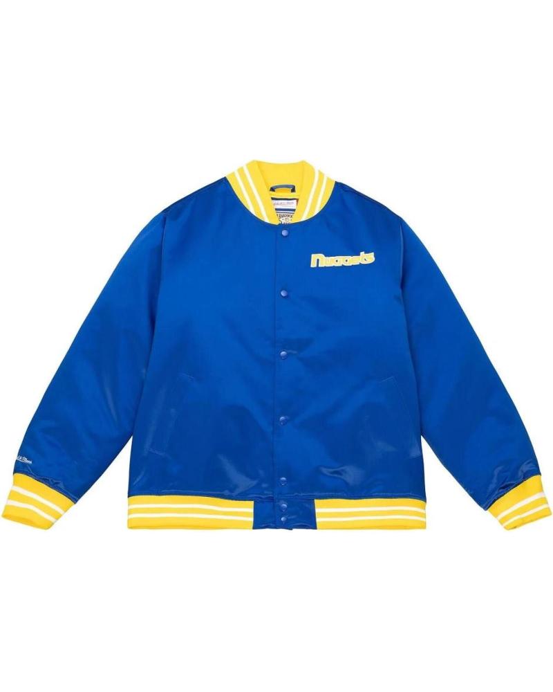 MITCHELL & NESS DENVER NUGGETS HEAVYWEIGHT SATIN JACKE 1
