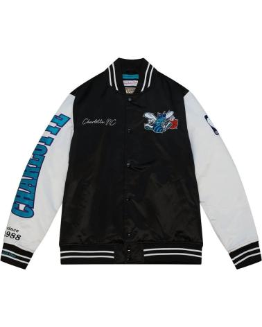 MITCHELL & NESS TEAM ORIGINS SATIN JACKE CHARLOTTE HORNETS 1