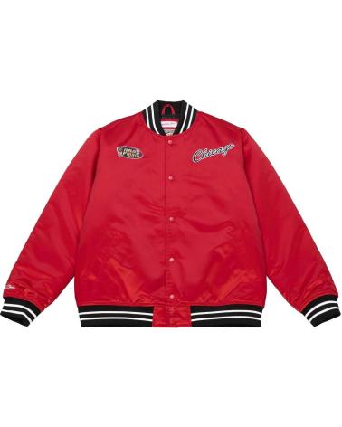 MITCHELL & NESS CHICAGO BULLS HEAVYWEIGHT SATIN BOMBER JACKET 1