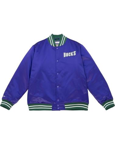 MITCHELL & NESS MILWAUKEE BUCKS HEAVYWEIGHT SATIN JACKET 1