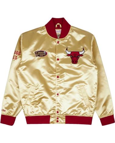 MITCHELL & NESS CHICAGO BULLS SATIN GOLD JACKE 1