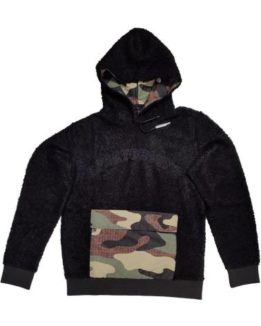 SPRAYGROUND SUDADERA CON CAPUCHA TEDDYCAMO POCKET COLOR NEGRO 1