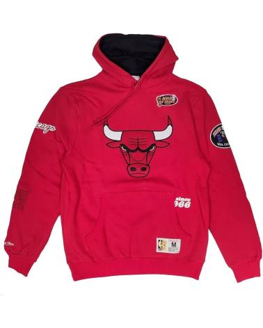 MITCHELL & NESS MOLETOM COM CAPUZ NBA CHICAGO BULLS TEAM ORIGINS FLEECE 1