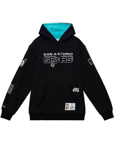 MITCHELL & NESS MOLETOM COM CAPUZ NBA SAN ANTONIO SPURS TEAM ORIGINS FLEECE 1