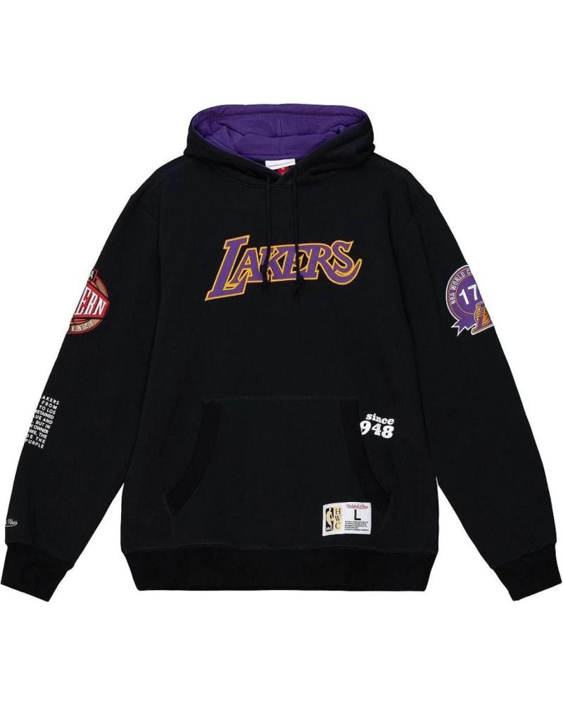 MITCHELL & NESS MOLETOM COM CAPUZ NBA LOS ANGELES LAKERS TEAM ORIGINS FLEECE 1