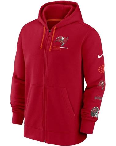 NIKE TAMPA BAY BUCCANEERS NFL PERFORMANCE RED HOODIE 1