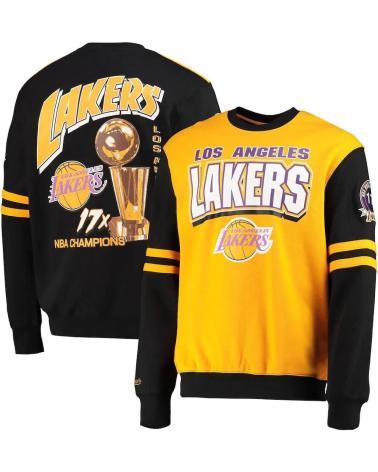 MITCHELL  NESS MITCHELL & NESS LOS ANGELES LAKERS ALL OVER CREWNECK 1