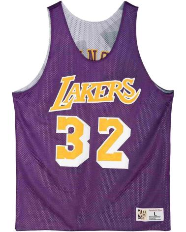 MITCHELL & NESS CANOTTA REVERSIBILE MAGIC JOHNSON #32 LAKERS MESH TANK 1