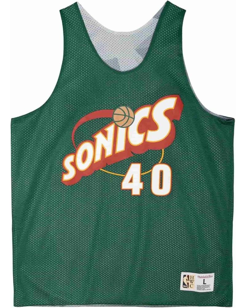 MAILLOT RÉVERSIBLE MITCHELL & NESS SHAWN KEMP SEATTLE SUPERSONICS MESH TANK 1