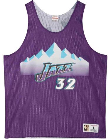 CAMISOLA REVERSÍVEL MITCHELL & NESS KARL MALONE UTAH JAZZ MESH TANK 1