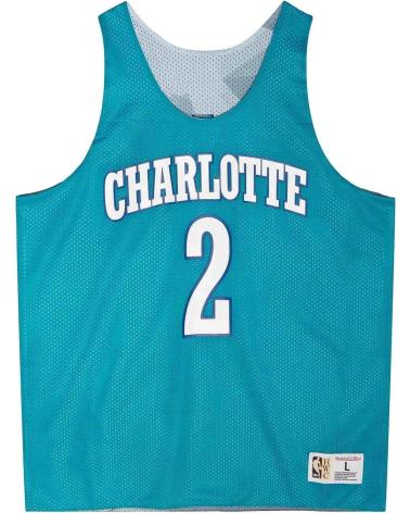 MITCHELL & NESS MAILLOT RÉVERSIBLE LARRY JOHNSON CHARLOTTE HORNETS MESH TANK 1
