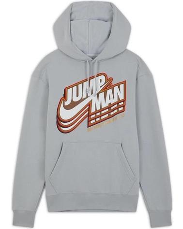 JORDAN JUMPMAN CORE FLEECE HOODIE - GREY 1