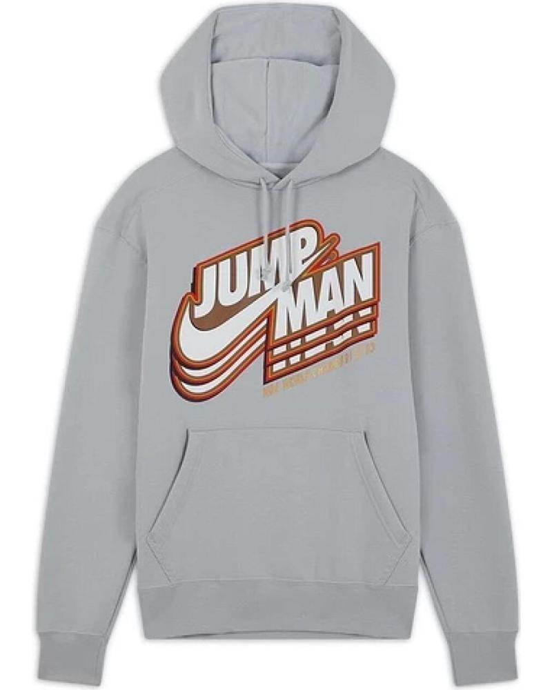 JORDAN JUMPMAN CORE FLEECE HOODIE - GREY 1