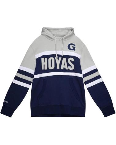 MITCHELL & NESS GEORGETOWN HOYAS HEAD COACH SWEATSHIRT - COLOR BLOCK 1