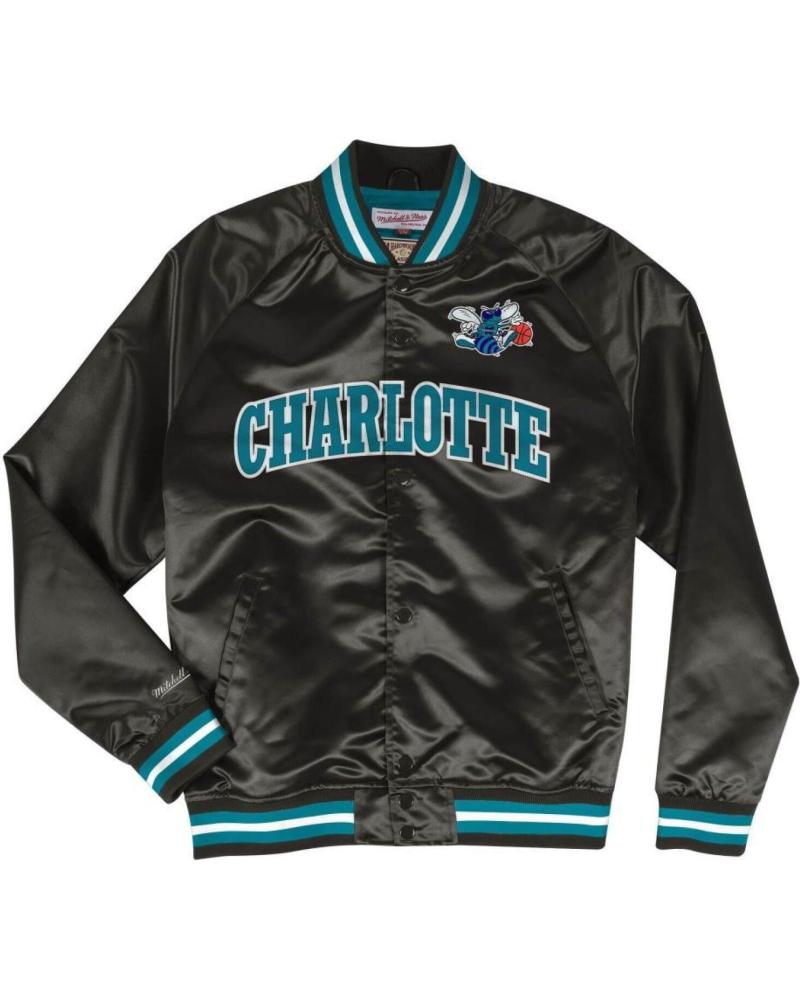 MITCHELL & NESS CHARLOTTE HORNETS LIGHTWEIGHT SATIN JACKE 1