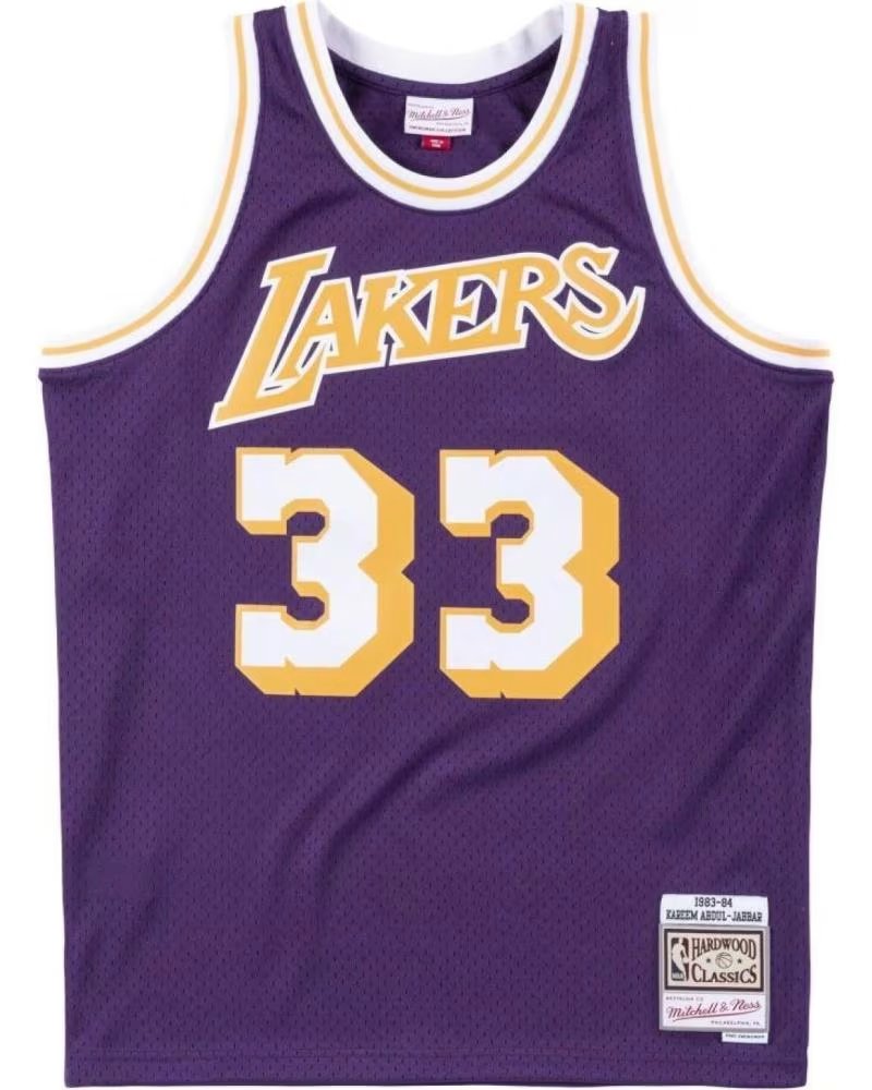 MAGLIA MITCHELL & NESS KAREEM ABDUL-JABBAR LAKERS SWINGMAN #33 VIOLA